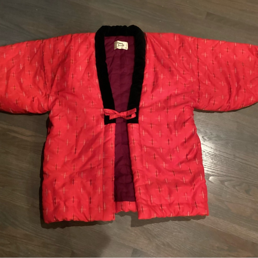 SOLD! Vintage Chinese Red Padded Jacket - Picture 2 of 5